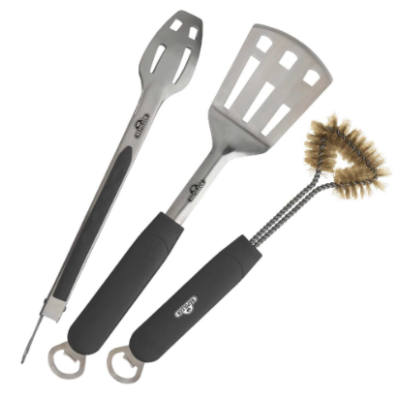 Ensemble pinces et spatule à tourner en acier inoxydable et brosse en laiton