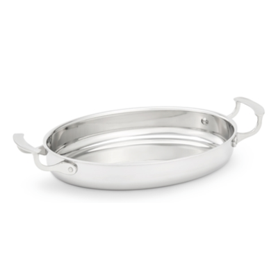 Plat à gratin ovale en acier inoxydable Miramar 2,5 L