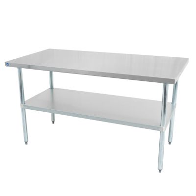 Table de travail en acier inoxydable 72" x 24"