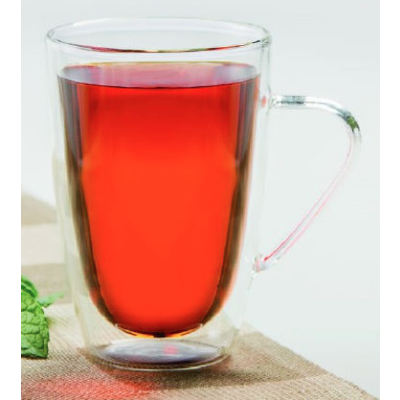 Ensemble de deux mugs en verre à double paroi 11,8 oz