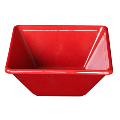 Bol carré en mélamine 8" - Passion Red