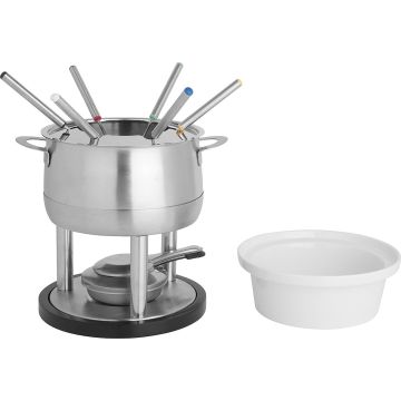 Stainless Steel Fondue Set with Burner - Tinto
