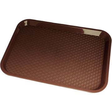 12" x 16" Fast Food Tray - Brown