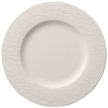 10.5" Round Plate - Manufacture Rock White