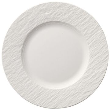 8.5" Round Plate - Manufacture Rock White