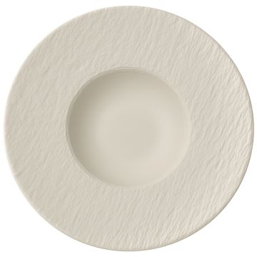 11.5" Round Pasta Plate - Manufacture Rock White