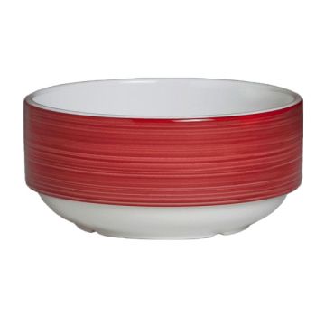 10 oz Round Stacking Bowl - Freedom Red