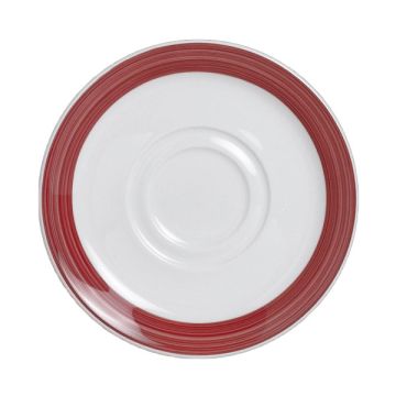 6.5" Round Saucer - Freedom Red
