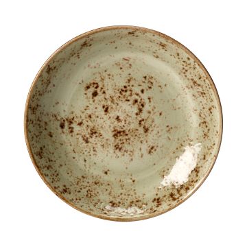 11.5" Round Deep Plate - Craft Green