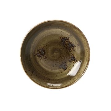 11.5" Round Deep Plate - Craft Brown