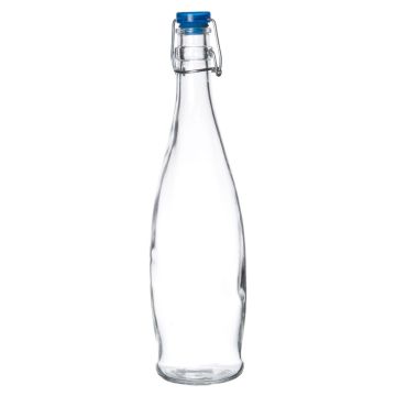 34 oz Swing Top Glass Bottle - Clear