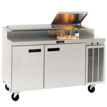 60" Refrigerated Pizza Prep Table - 14 Food Pans