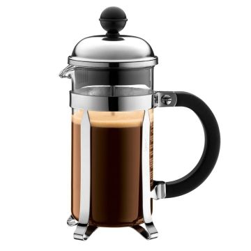 Chambord 3-Cup Glass French Press Coffee Maker - Chrome
