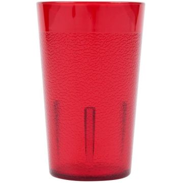 20 oz Tumbler Red Plastic Glass