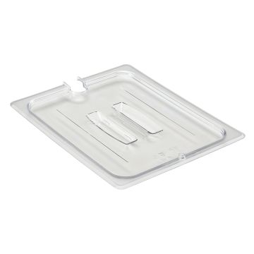 Camwear Clear Lid with Handle and Spoon Notch - 1/6