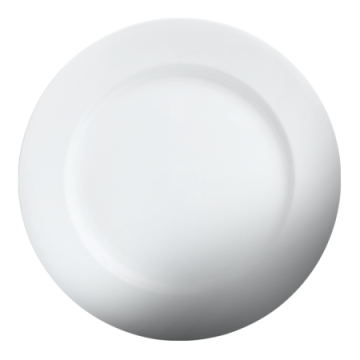 12" Round Plate - Imperial White
