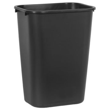 38.8 L Rectangular Wastebasket - Black