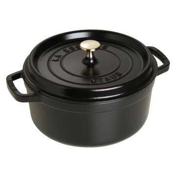 3.8 L Round French Oven - Black