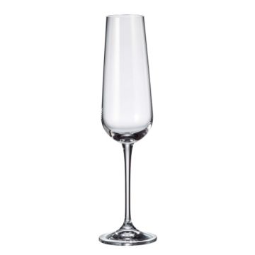 Ensemble de six verres à vin blanc 11,2 oz - Amundsen - Crystalite Bohemia  - Doyon Després