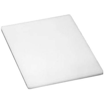 Planche à découper en polyéthylène 10" x 6" - Blanc