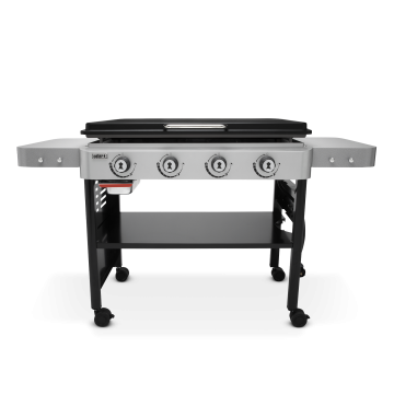 Weber four-burners plancha grill in stainless steel 