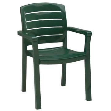 Chaise en résine avec appuis-bras Acadia - Vert amazone