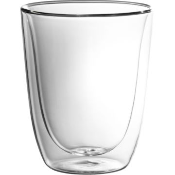 Set of Two 11 oz Caffe DOF Double Wall Glass
