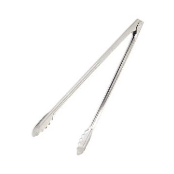 16" Thick Stainless Steel Tongs