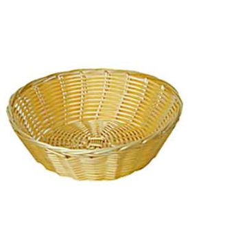 8" x 2.25" Round Polypropylene Basket - Natural