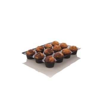 Flexible Mold for Twelve Muffins