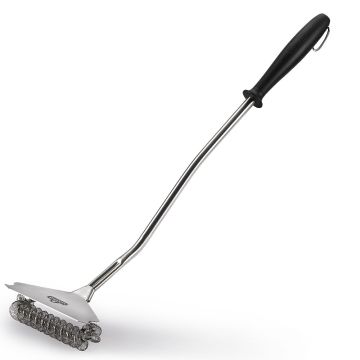 Grill Brush with Rolled Stainless Steel