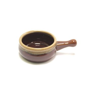 Capacité de 12 oz  oz Ceramic Onion Soup Bowl - Brown