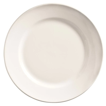 12" Wide Rim Round Plate - Porcelana