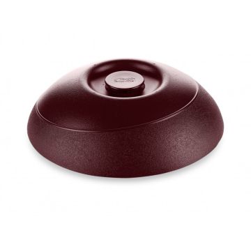 Allure Insulated Plastic Plate Covers - Burgundy (Box of 12)