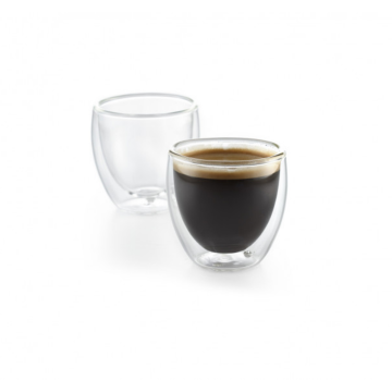 Set of Two 3,2 oz Double Wall Espresso Glasses