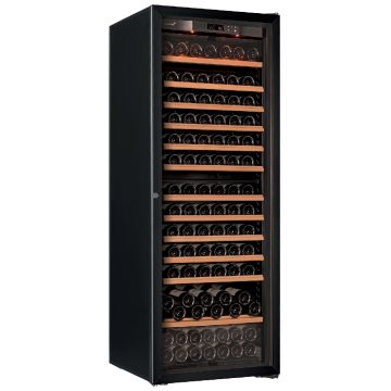 Pure Cellar, 3 Temperatures, 1 Black Glass Door - 167 Bottles