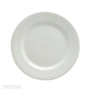 8.125" Round Plate - Bright White Ware
