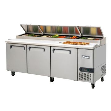 Refrigerated Pizza Prep Table - 26 cu. ft