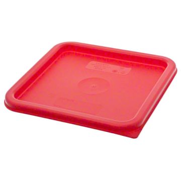 Lid for 5.7 and 7.6 L Square Graduated Containers - Red
