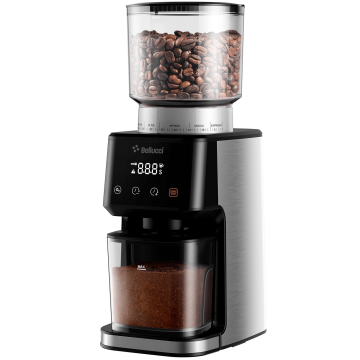 Bellucci moulin à café avec grains à l'intérieur