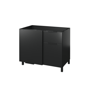 Single Door Corner Storage Cabinet - Essence (Onyx)