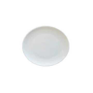 7" Crown White Round Coupe Plate