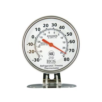 Thermomètre de réfrigérateur et congélateur à cadran