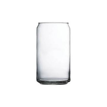 16 oz Beer Can Glass 