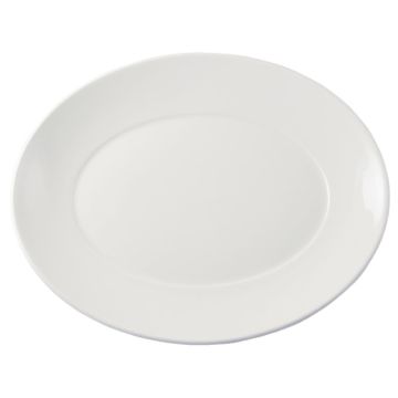 Oval plate 13 1/2 " – White