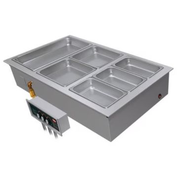 commercial stainless steel drop-in modular heated stove