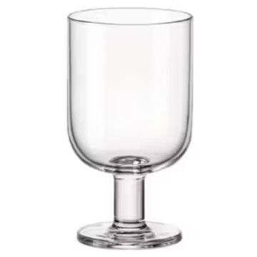clear transparent goblet glass