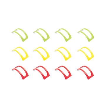 Set of 12 Taco Holder Stands - Yellow/Red/Green
