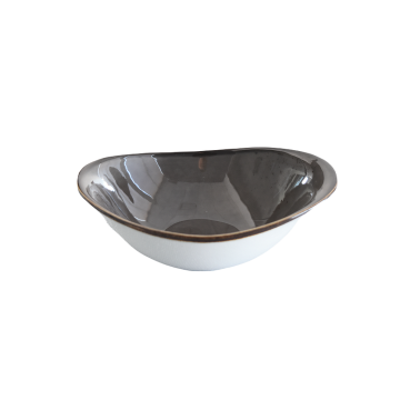7'' x 5.7'' Oval Bowl - Brown