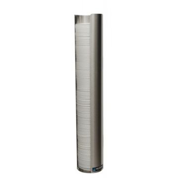 Stainless Steel 12-24 oz Beverage Cup Lid Dispenser